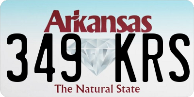 AR license plate 349KRS