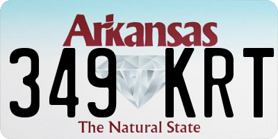 AR license plate 349KRT