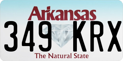 AR license plate 349KRX