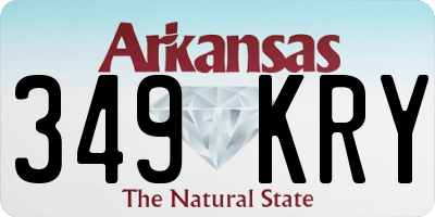 AR license plate 349KRY