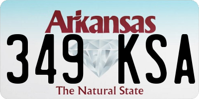AR license plate 349KSA