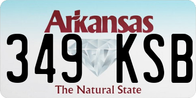 AR license plate 349KSB