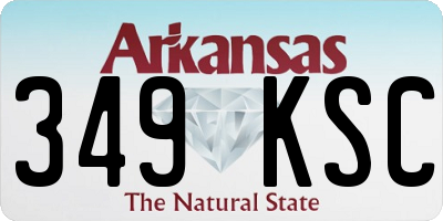 AR license plate 349KSC