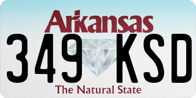 AR license plate 349KSD