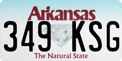 AR license plate 349KSG