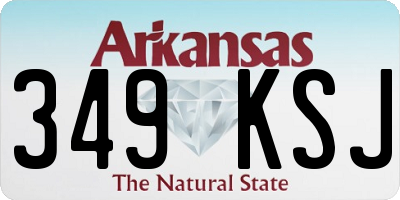 AR license plate 349KSJ