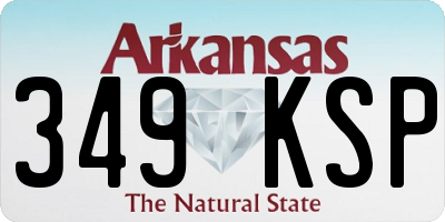 AR license plate 349KSP