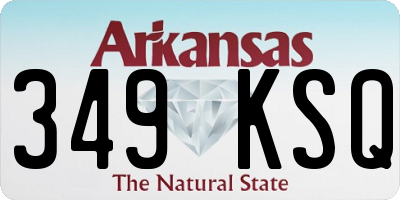 AR license plate 349KSQ