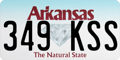AR license plate 349KSS