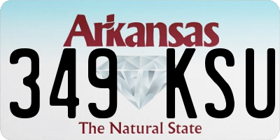 AR license plate 349KSU