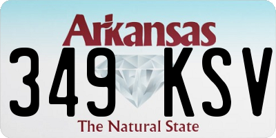 AR license plate 349KSV