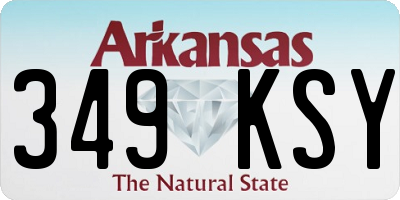 AR license plate 349KSY