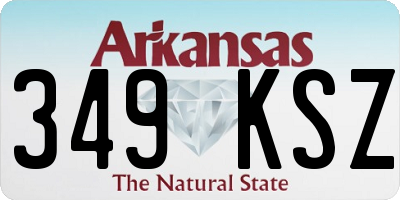 AR license plate 349KSZ