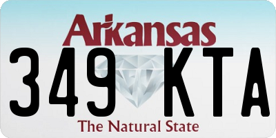 AR license plate 349KTA