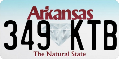 AR license plate 349KTB