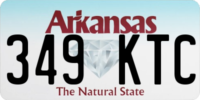 AR license plate 349KTC