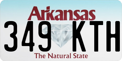 AR license plate 349KTH