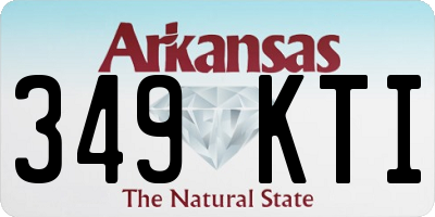 AR license plate 349KTI