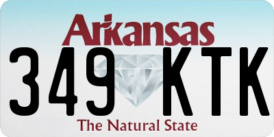 AR license plate 349KTK