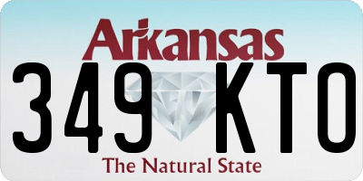 AR license plate 349KTO