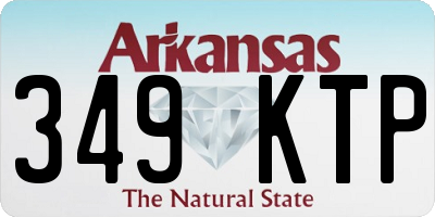 AR license plate 349KTP