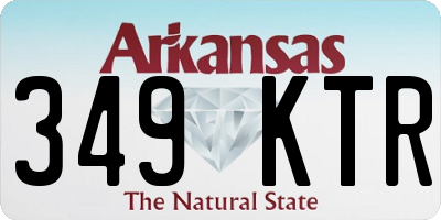 AR license plate 349KTR
