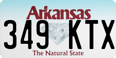 AR license plate 349KTX