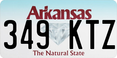 AR license plate 349KTZ