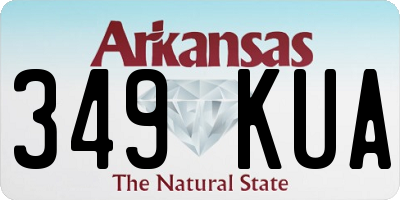AR license plate 349KUA