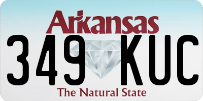 AR license plate 349KUC