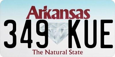 AR license plate 349KUE