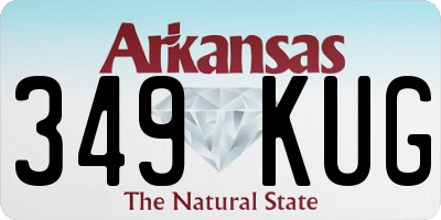 AR license plate 349KUG