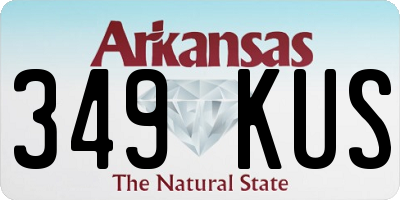 AR license plate 349KUS