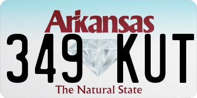 AR license plate 349KUT