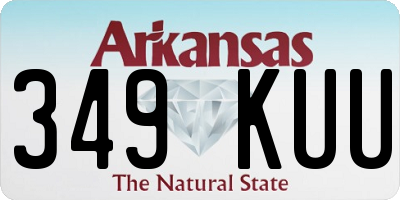 AR license plate 349KUU