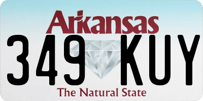 AR license plate 349KUY