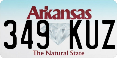 AR license plate 349KUZ