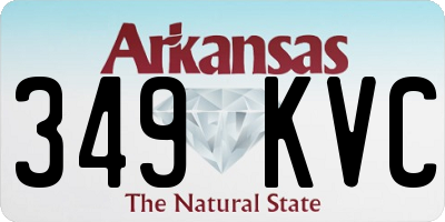 AR license plate 349KVC