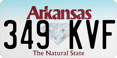 AR license plate 349KVF