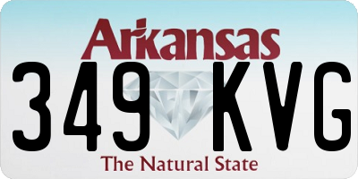 AR license plate 349KVG