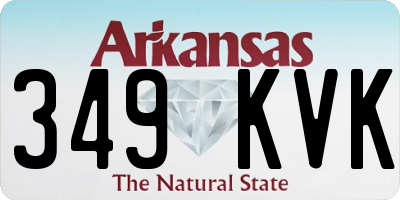 AR license plate 349KVK