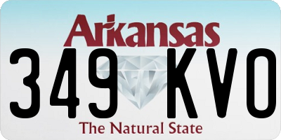 AR license plate 349KVO