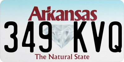AR license plate 349KVQ