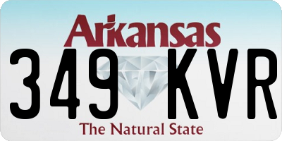AR license plate 349KVR