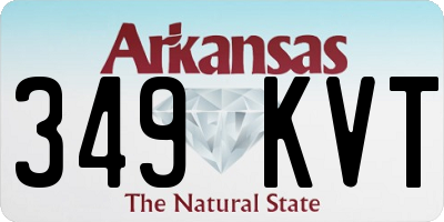 AR license plate 349KVT