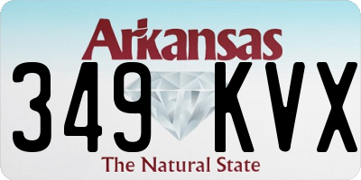 AR license plate 349KVX