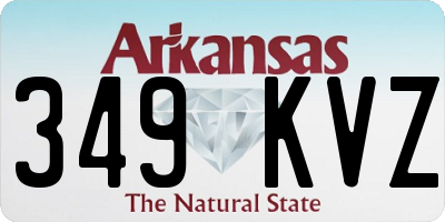 AR license plate 349KVZ