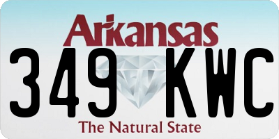 AR license plate 349KWC