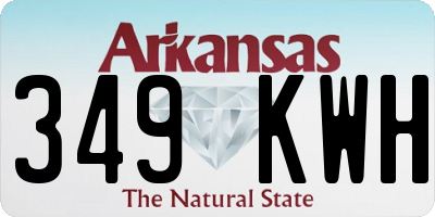 AR license plate 349KWH