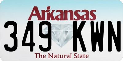 AR license plate 349KWN